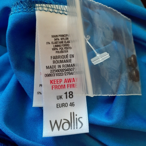 Wallis Floral Lace Dress 18 Beaded Sleeveless 114 - Picture 5 of 6